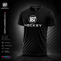 187 Hockey Casual T-Shirt Junior – Schwarz/Weiß