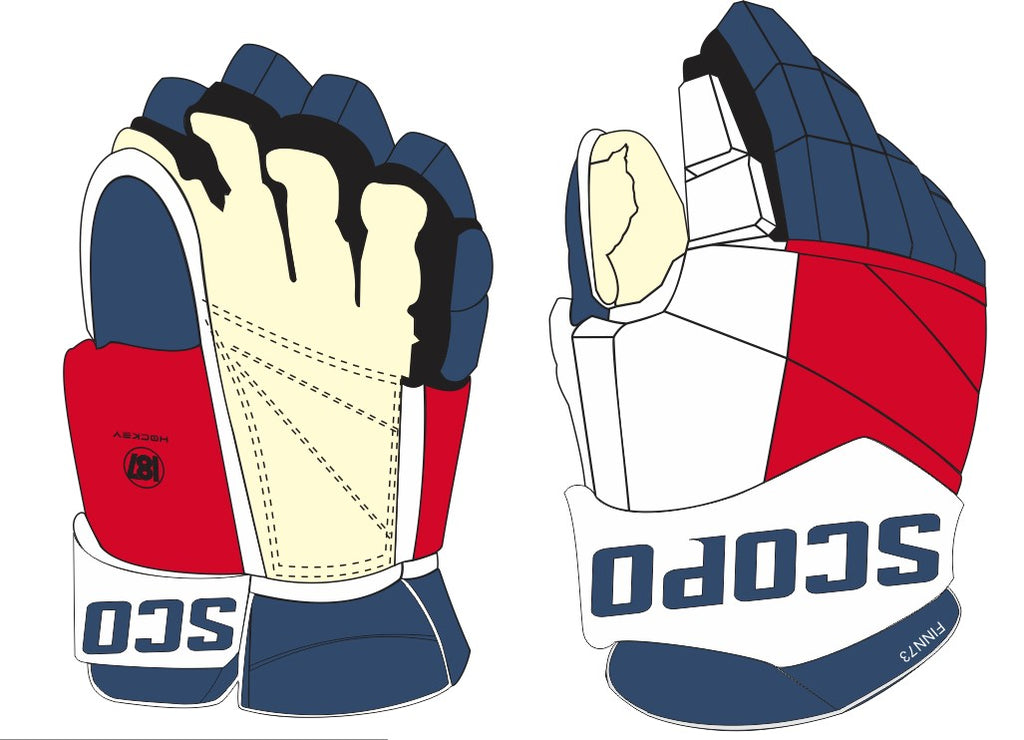 187 Hockey SCOPO Pro Handschuhe Custom Team Edition