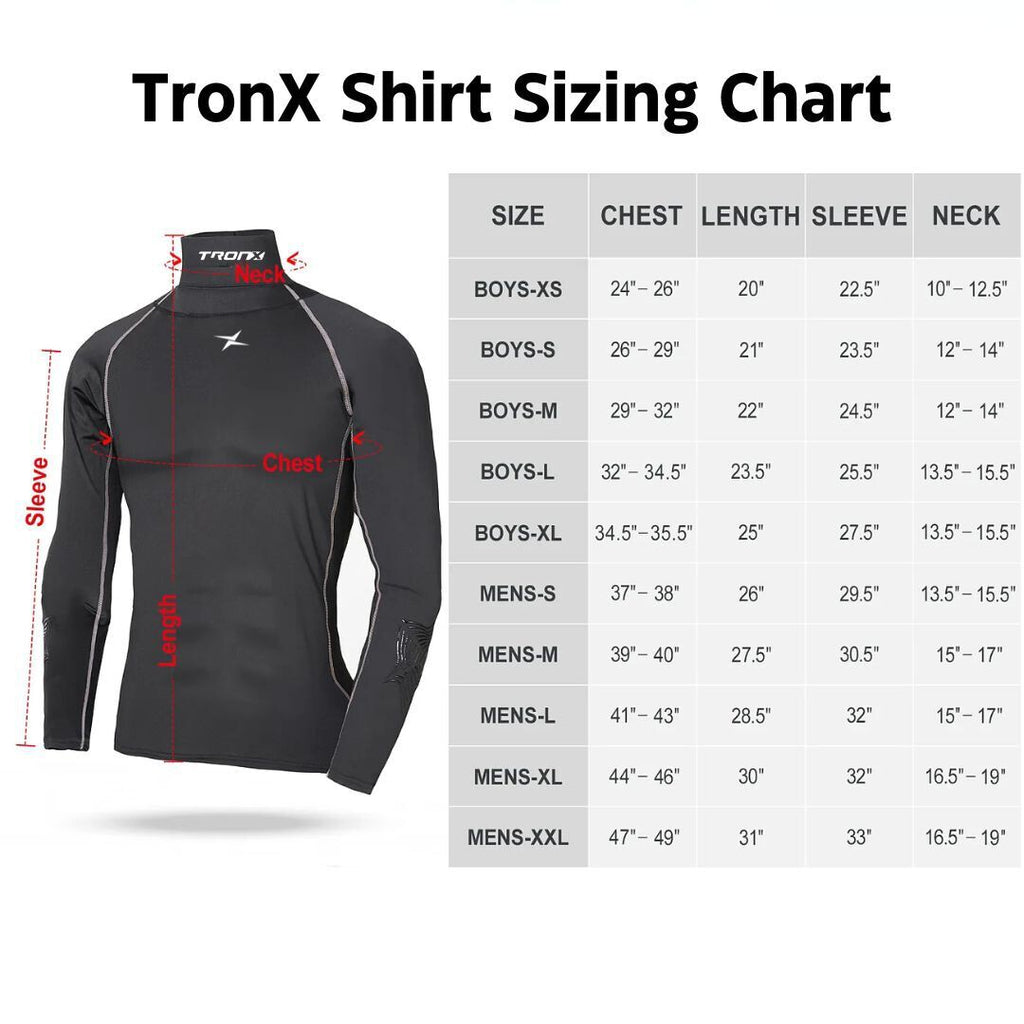 TronX Compression Cut Resistant Neck Guard Shirt Junior